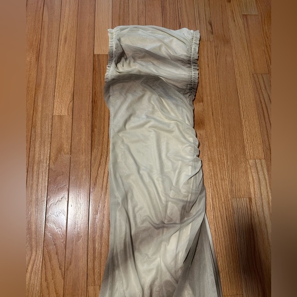 NWT Zara Yellow and Grey Maxi Dress Size Small - Picture 10 of 11